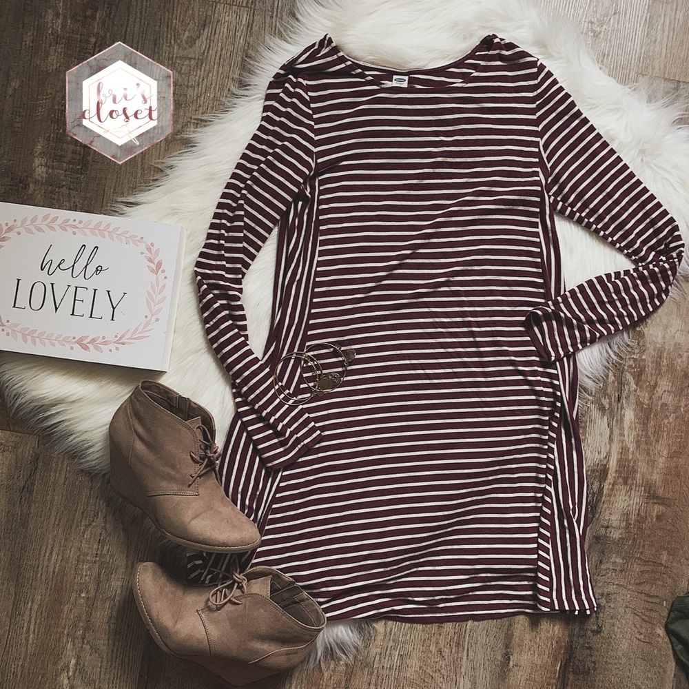 Old Navy Striped Swing Dress